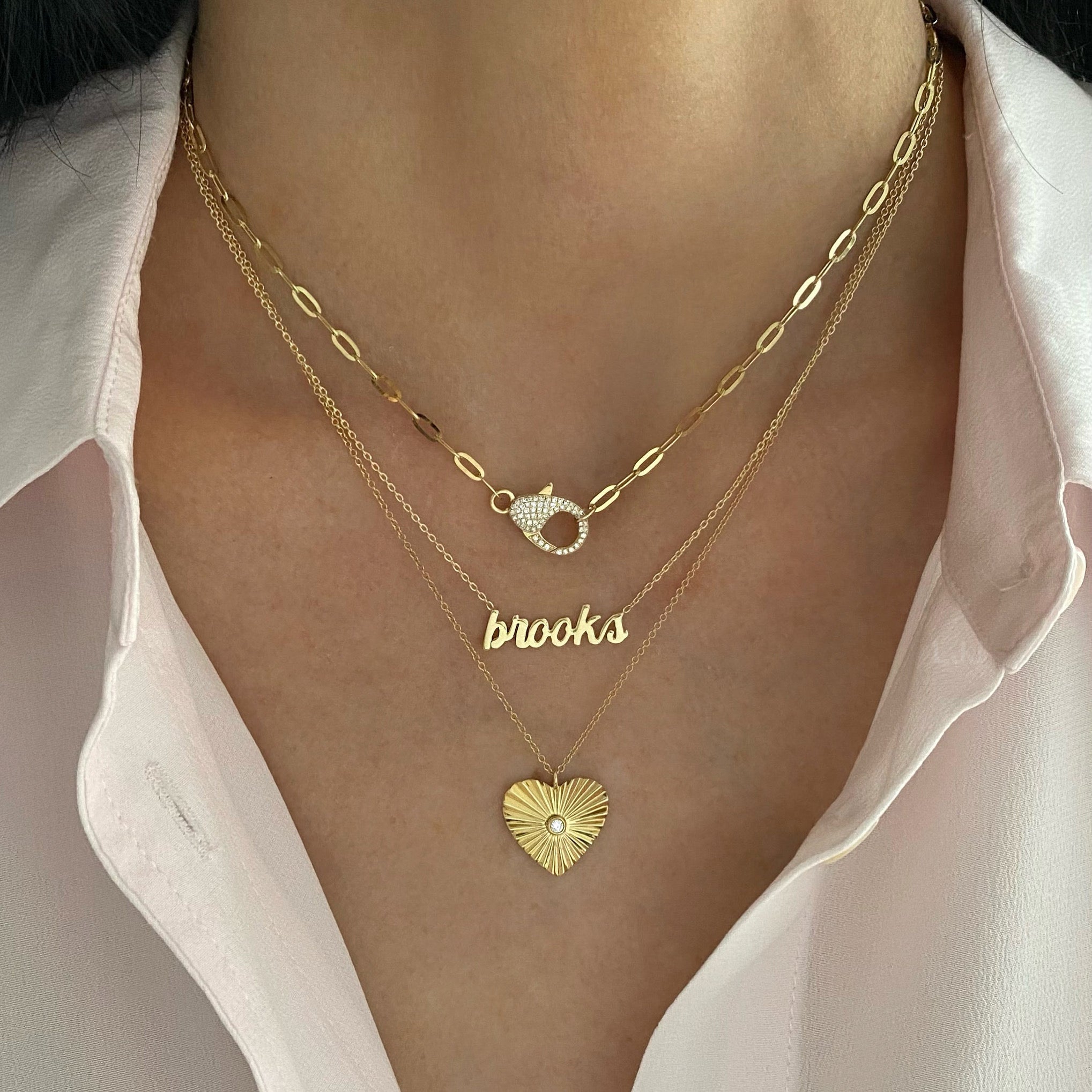 Small Script Gold Name Necklace