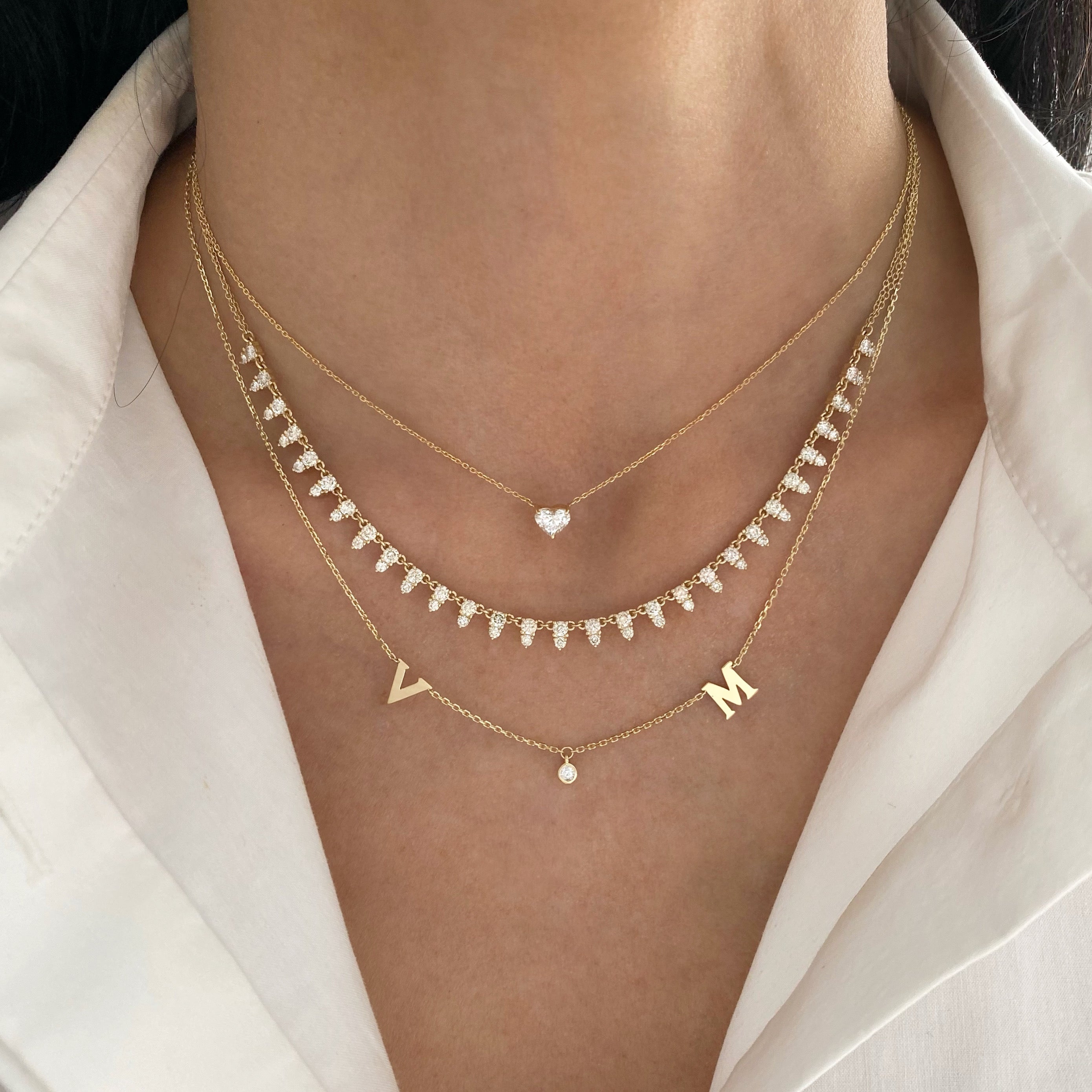 Mini Squad Goals Letters + Dangling Diamond