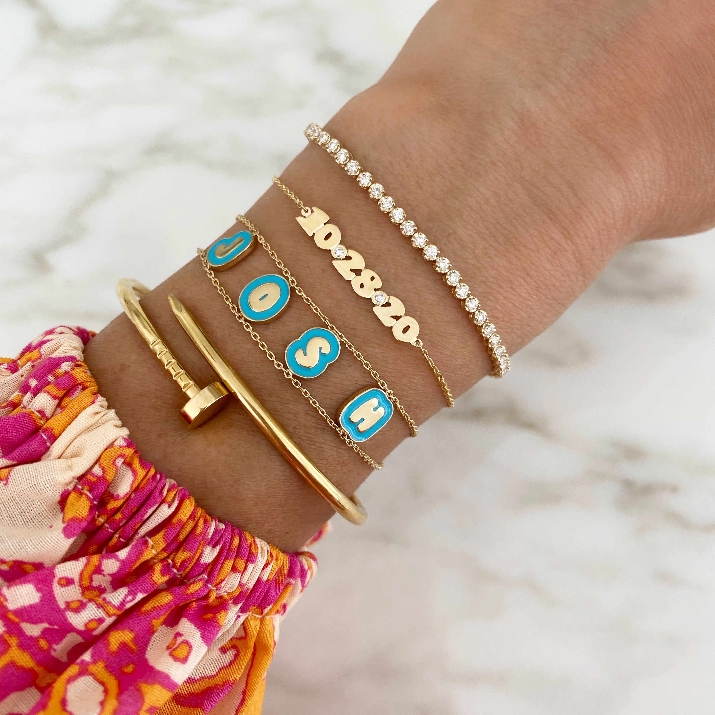 Mini Me Diamond Date Bracelet