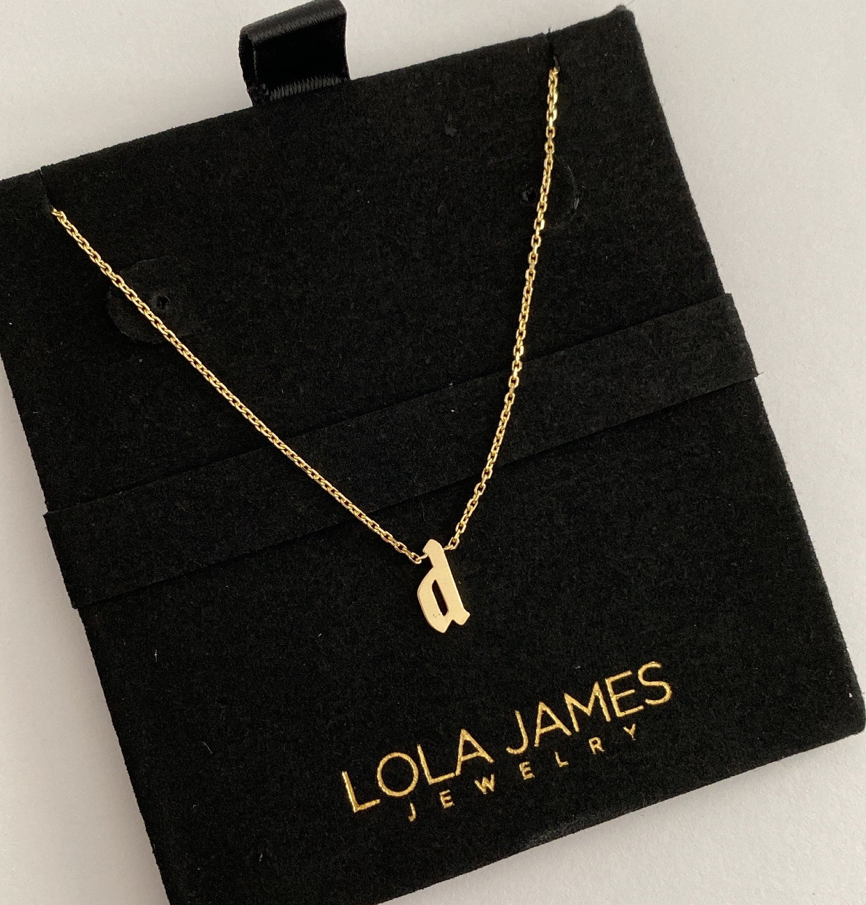 Gothic Letter Necklace