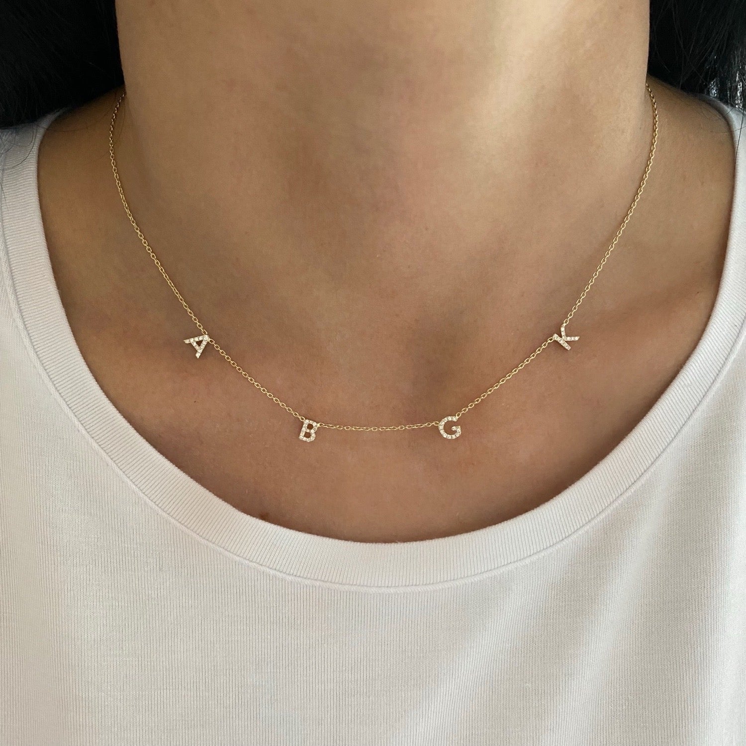 Mini Diamond Spaced Out Letters