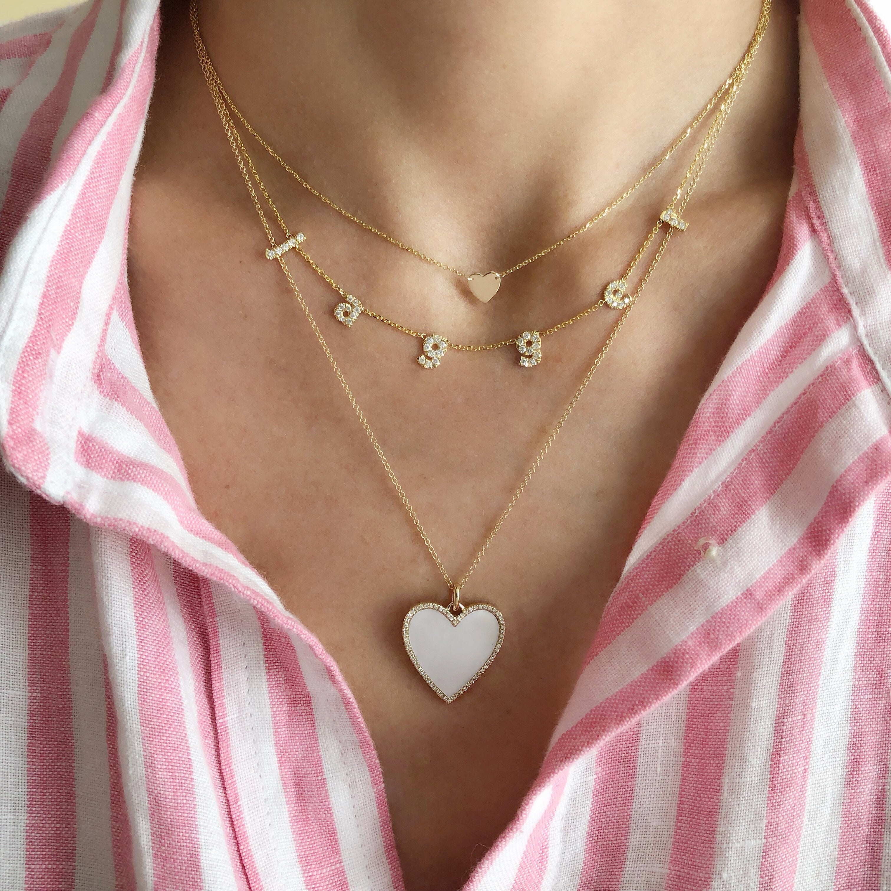 Diamond Lowercase Name Necklace