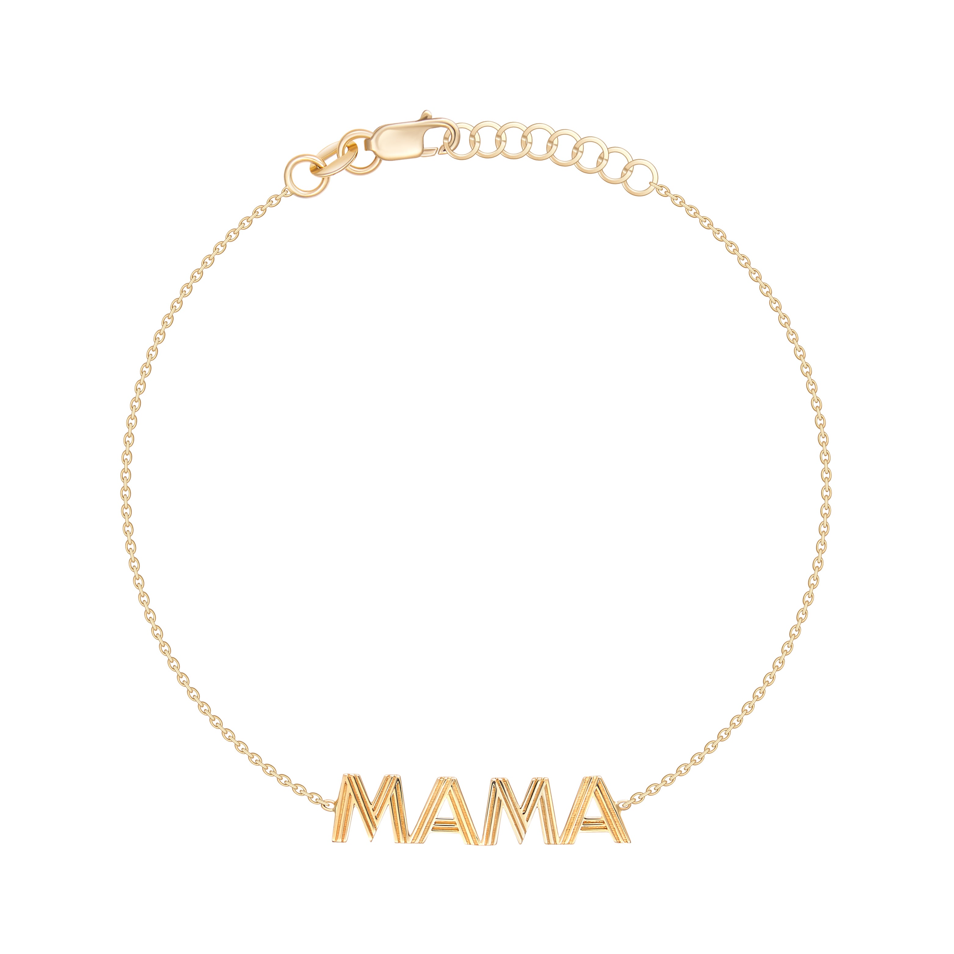 Fluted Name Bracelet