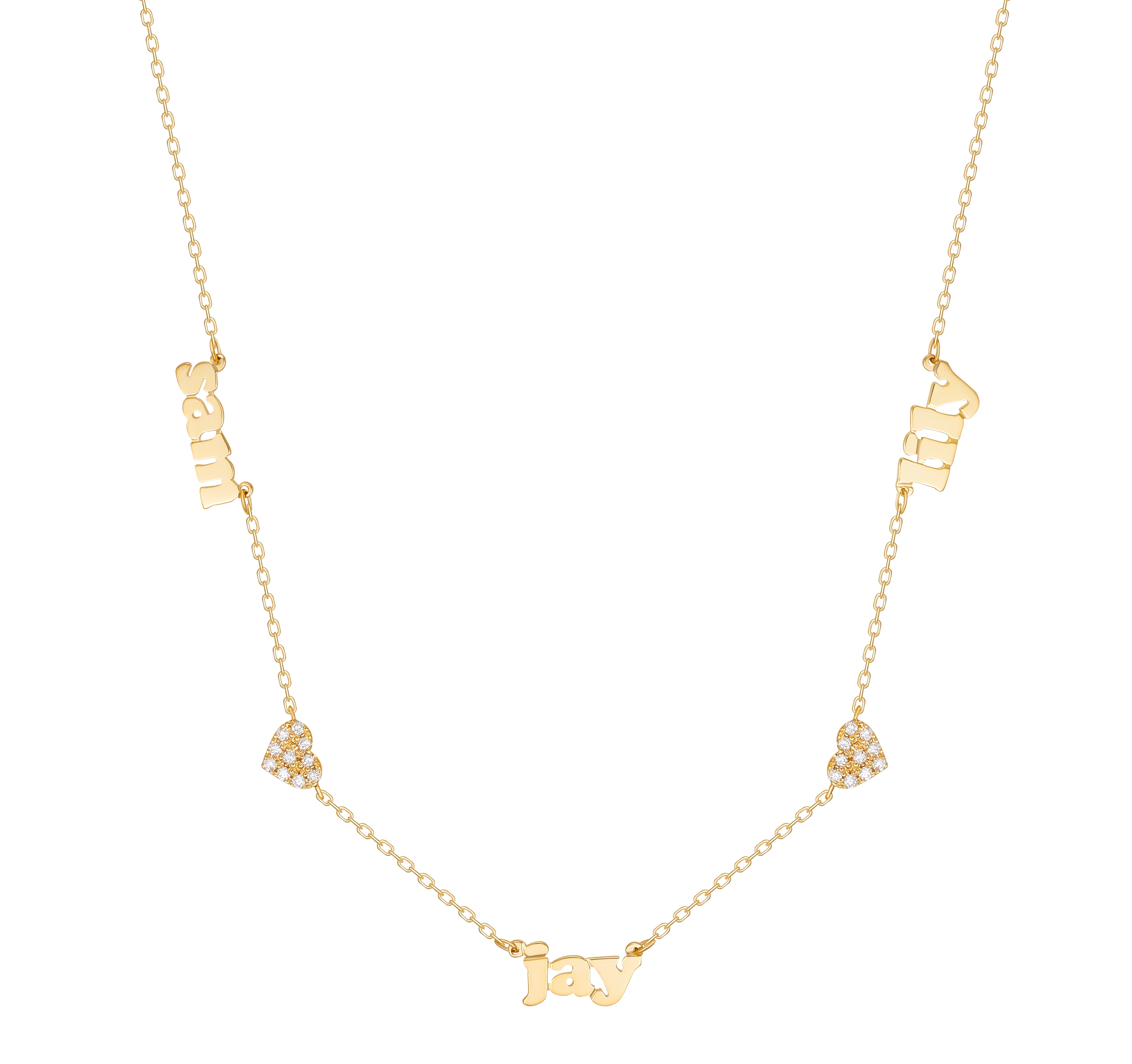 Mini Me with Small Diamond Hearts