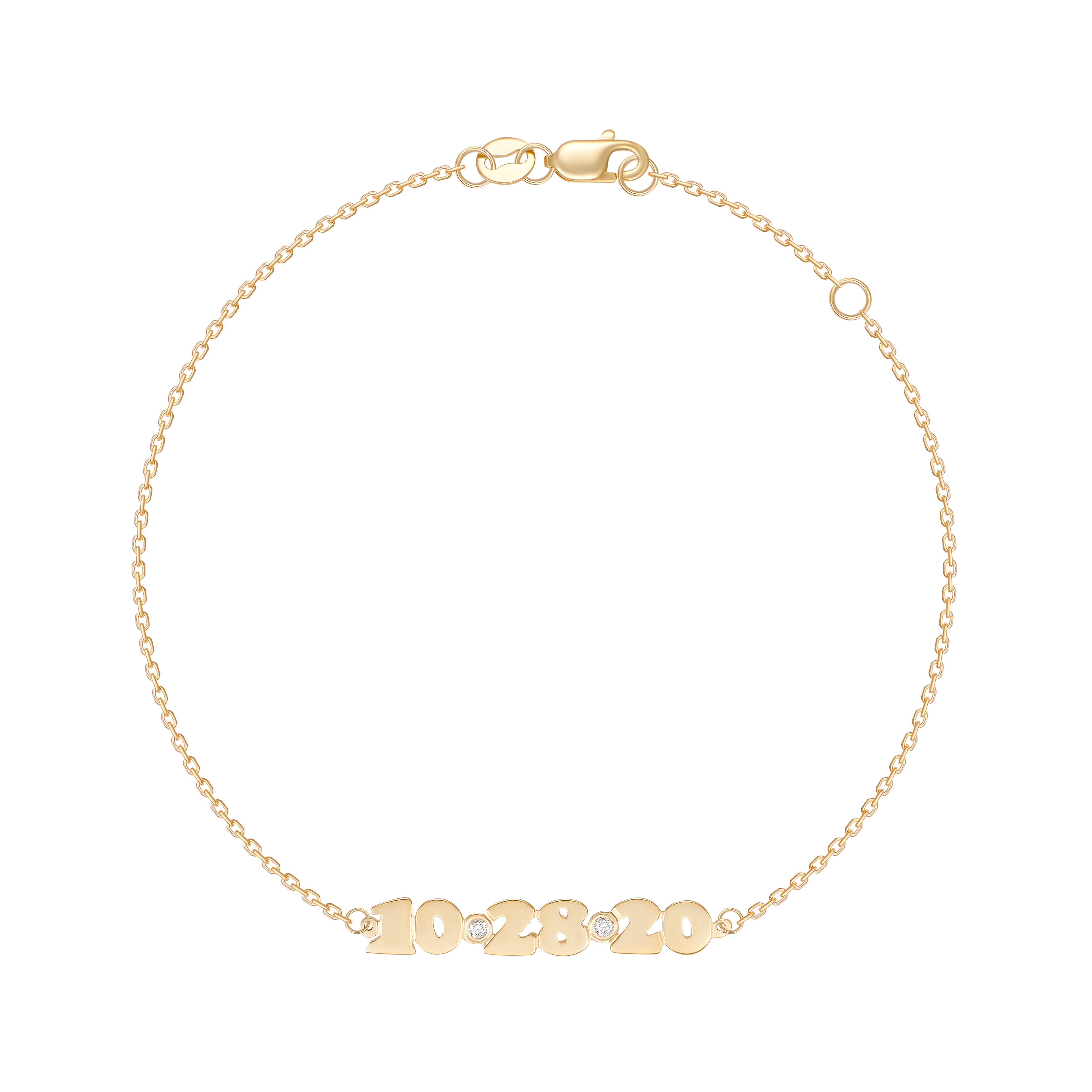 Mini Me Diamond Date Bracelet