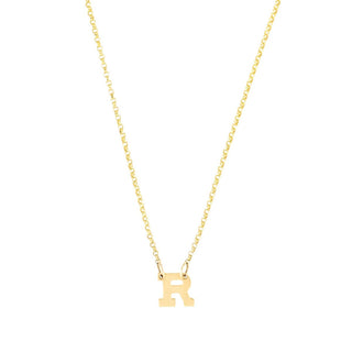Mini Initial- Mini Initials 14K Gold Necklace- Lola James Jewelry 