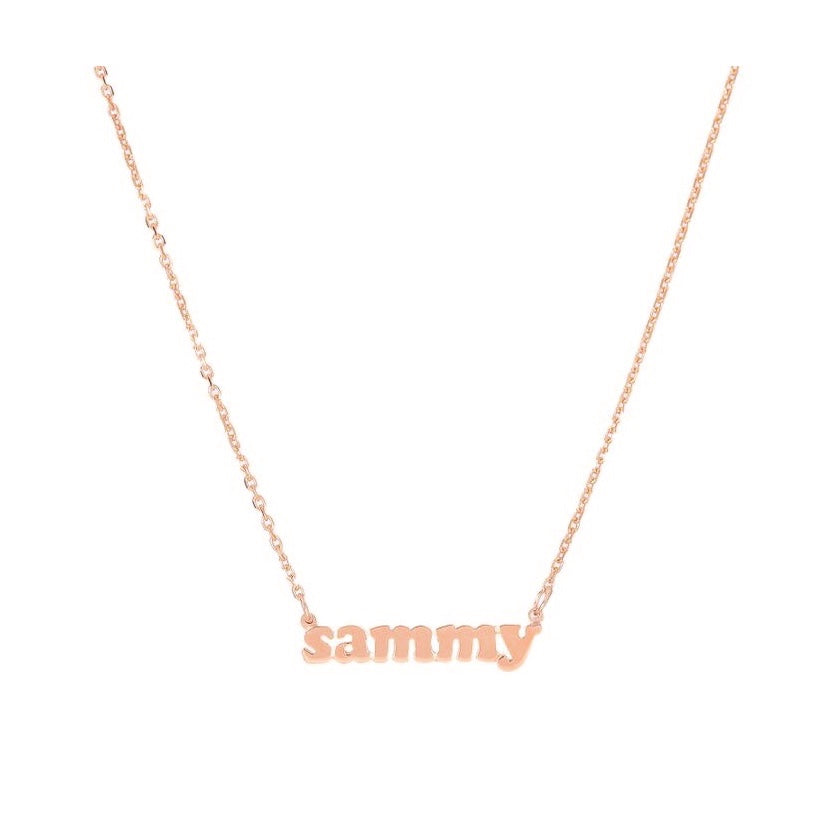 Mini Me Rose Gold - Mini Me Rose Personalized Necklace - Lola James Jewelry 