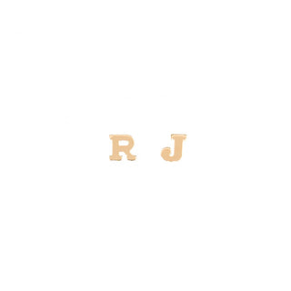 Cute As A Button- Custom Personalized Initial Earrings- Lola James Jewelry 