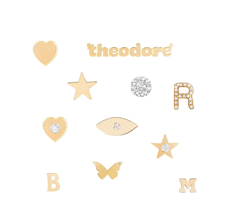 ADD ON -  14K GOLD AND DIAMOND ADD ON CHARMS- Lola James Jewelry 