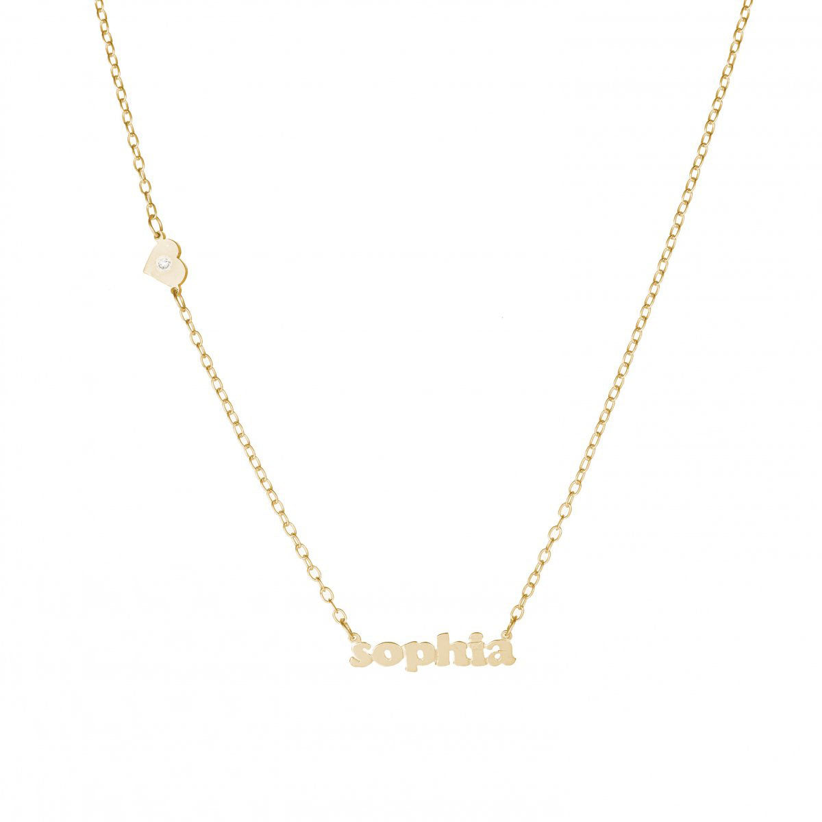 Mini Me With Heart or Star In Chain + Diamond Accent