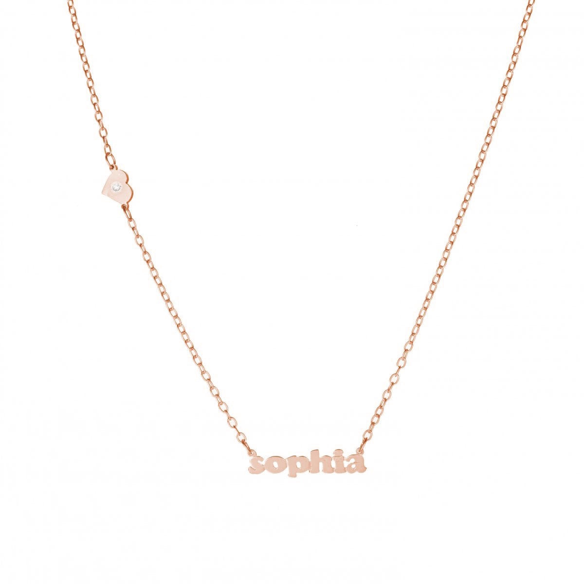 Mini Me With Heart or Star In Chain + Diamond Accent