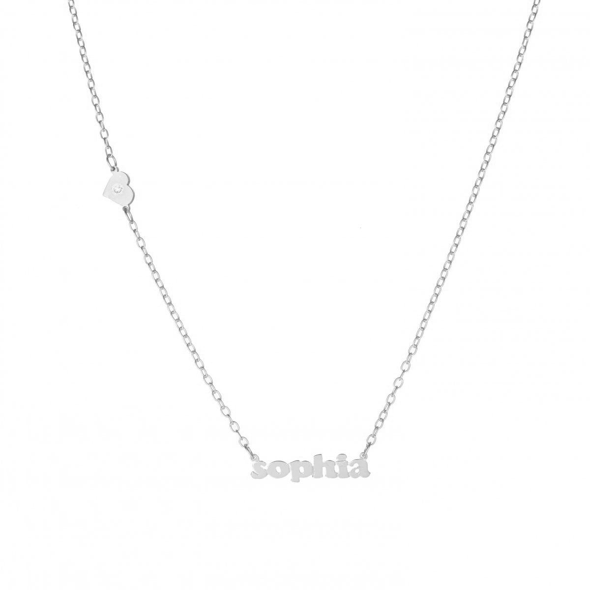 Mini Me With Heart or Star In Chain + Diamond Accent