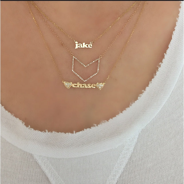 Mini Me - Double Diamond Heart