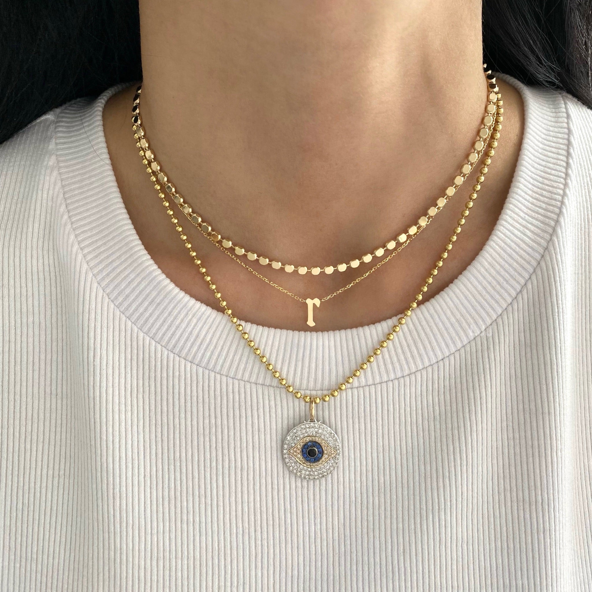 Gothic Letter Necklace