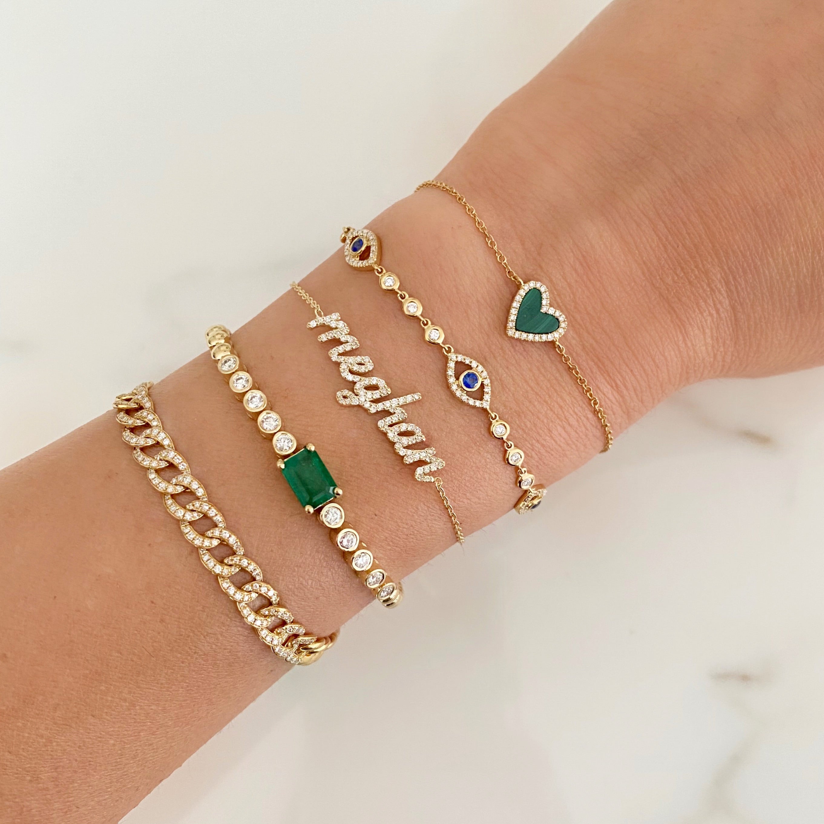 Emerald and Diamond Bracelet