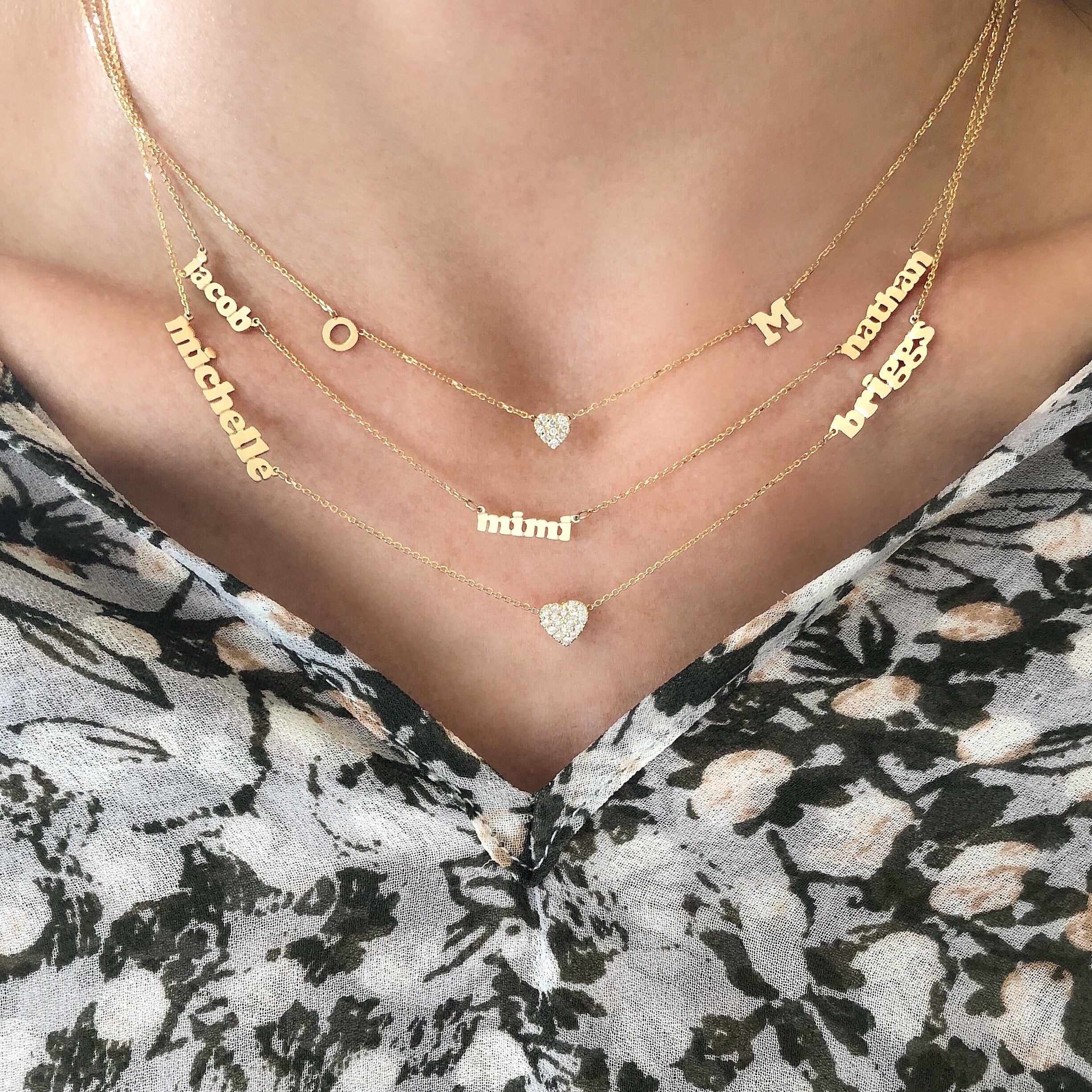 Mini Me Love with All Diamond Heart