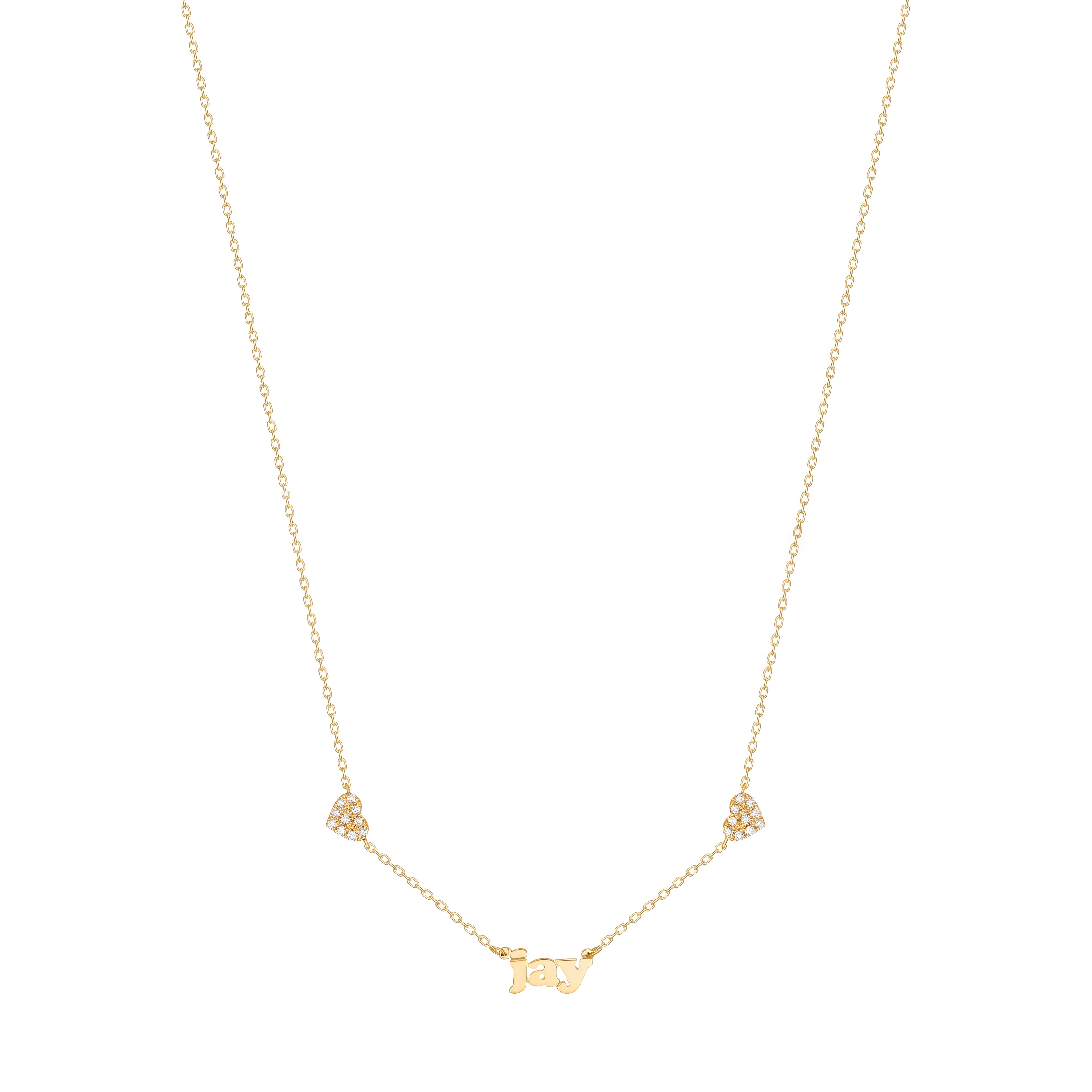 Mini Me with Small Diamond Hearts