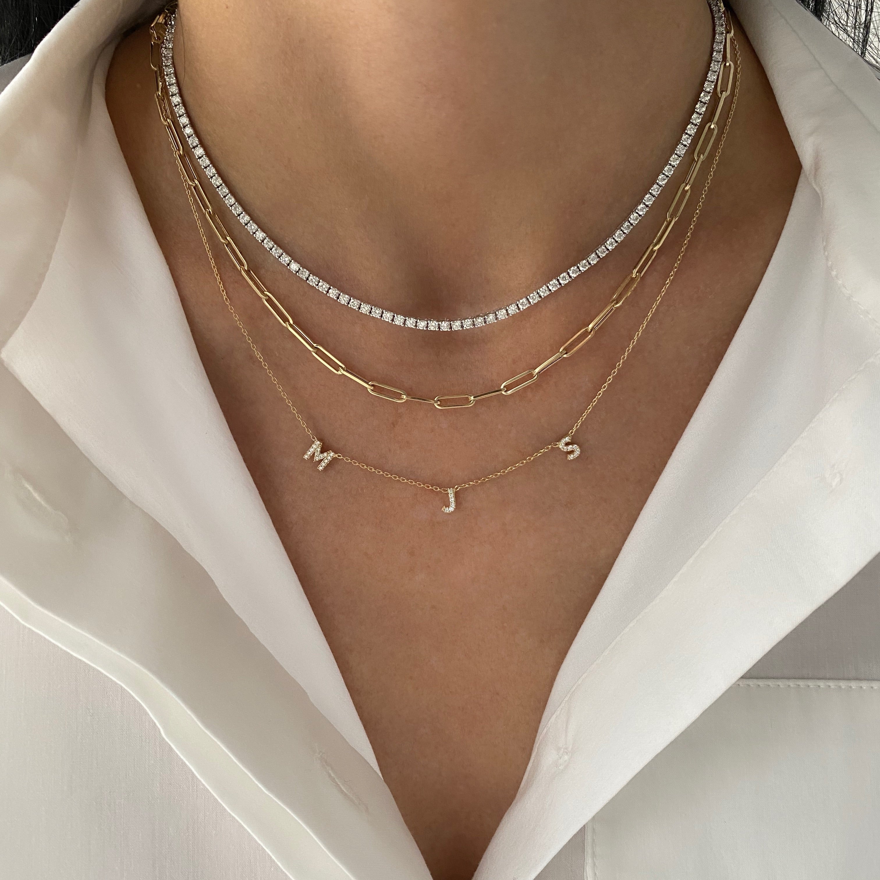 Mini Diamond Spaced Out Letters