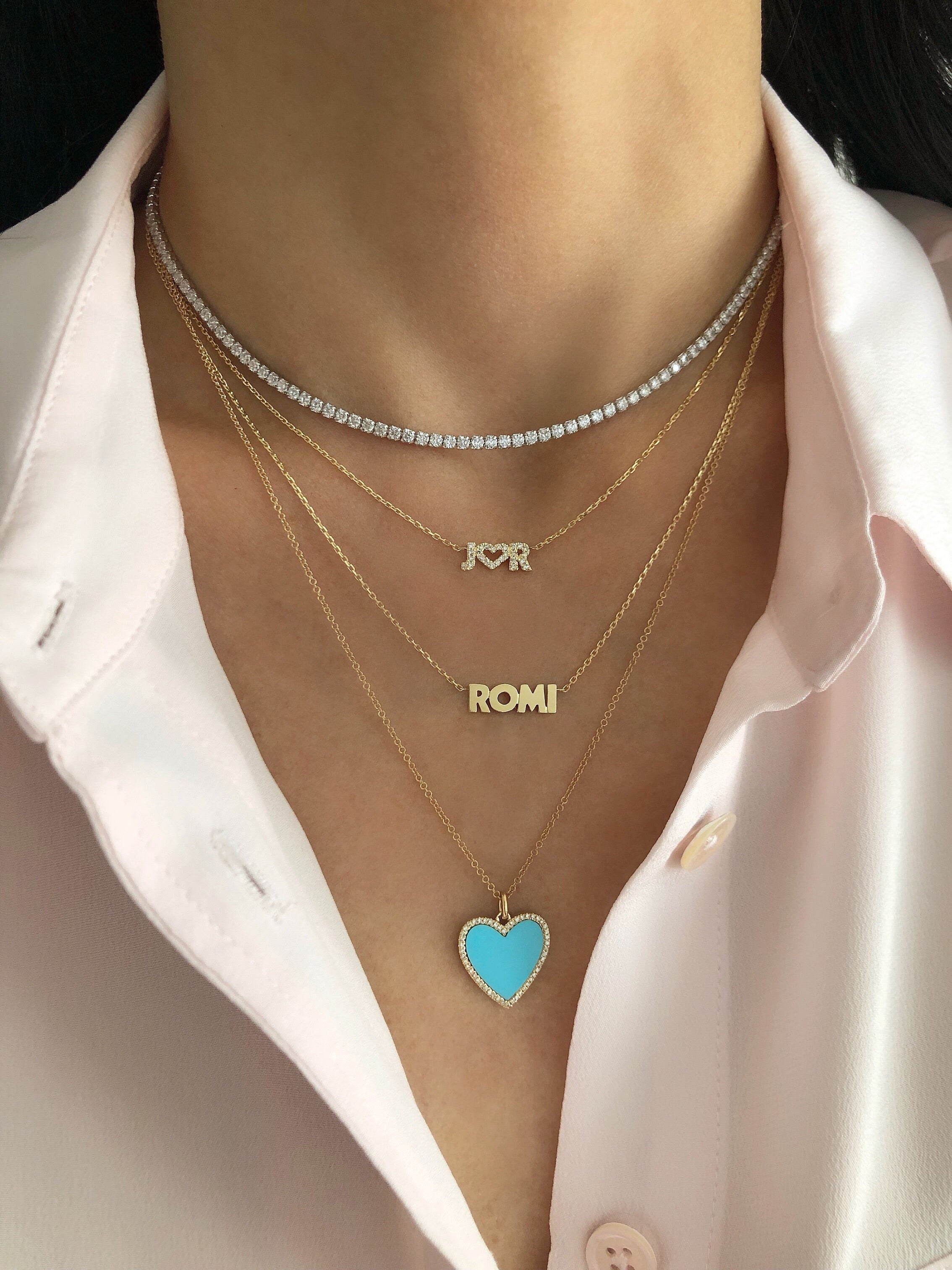 Uppercase Name Necklace