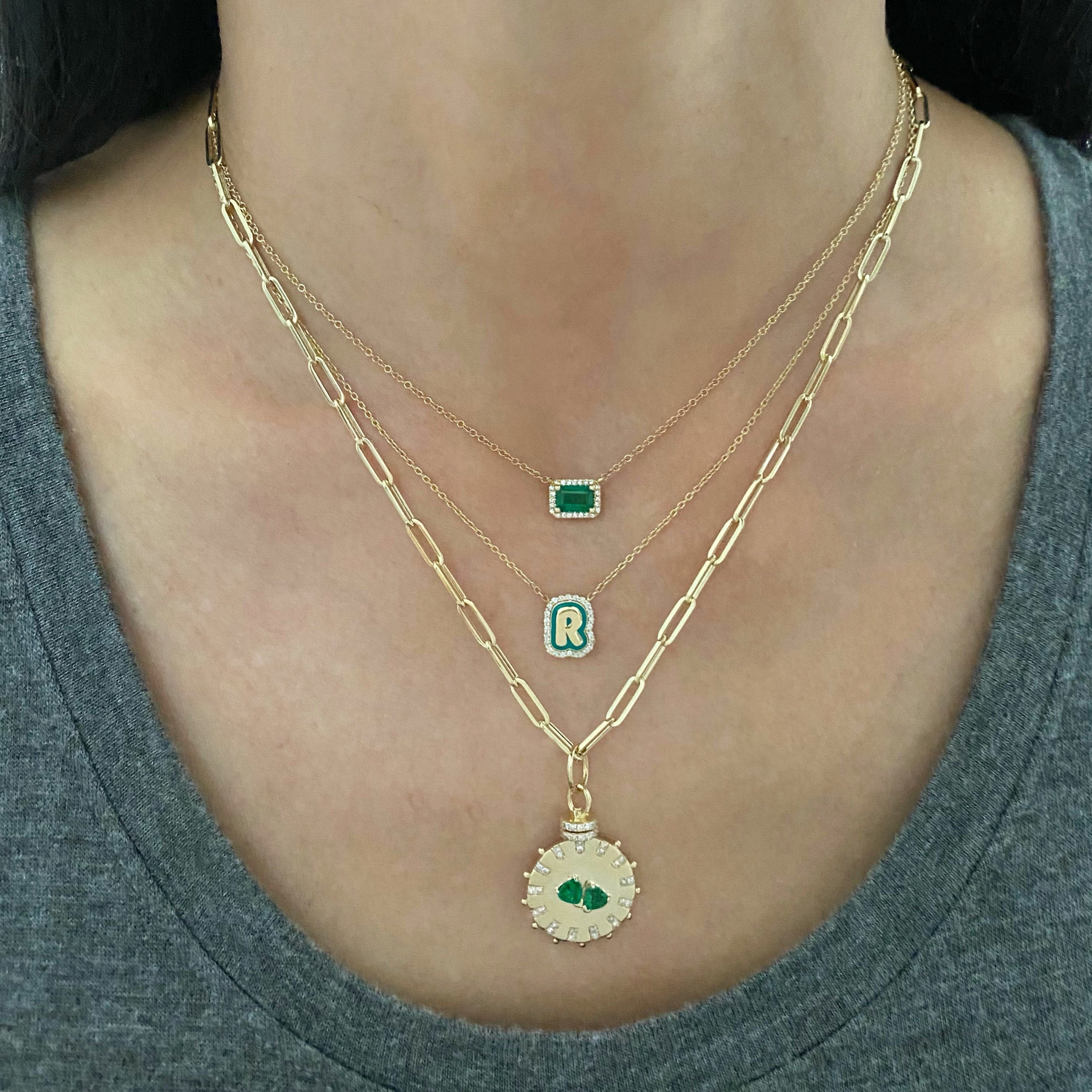 Small 14K Gold Paper Clip Chain