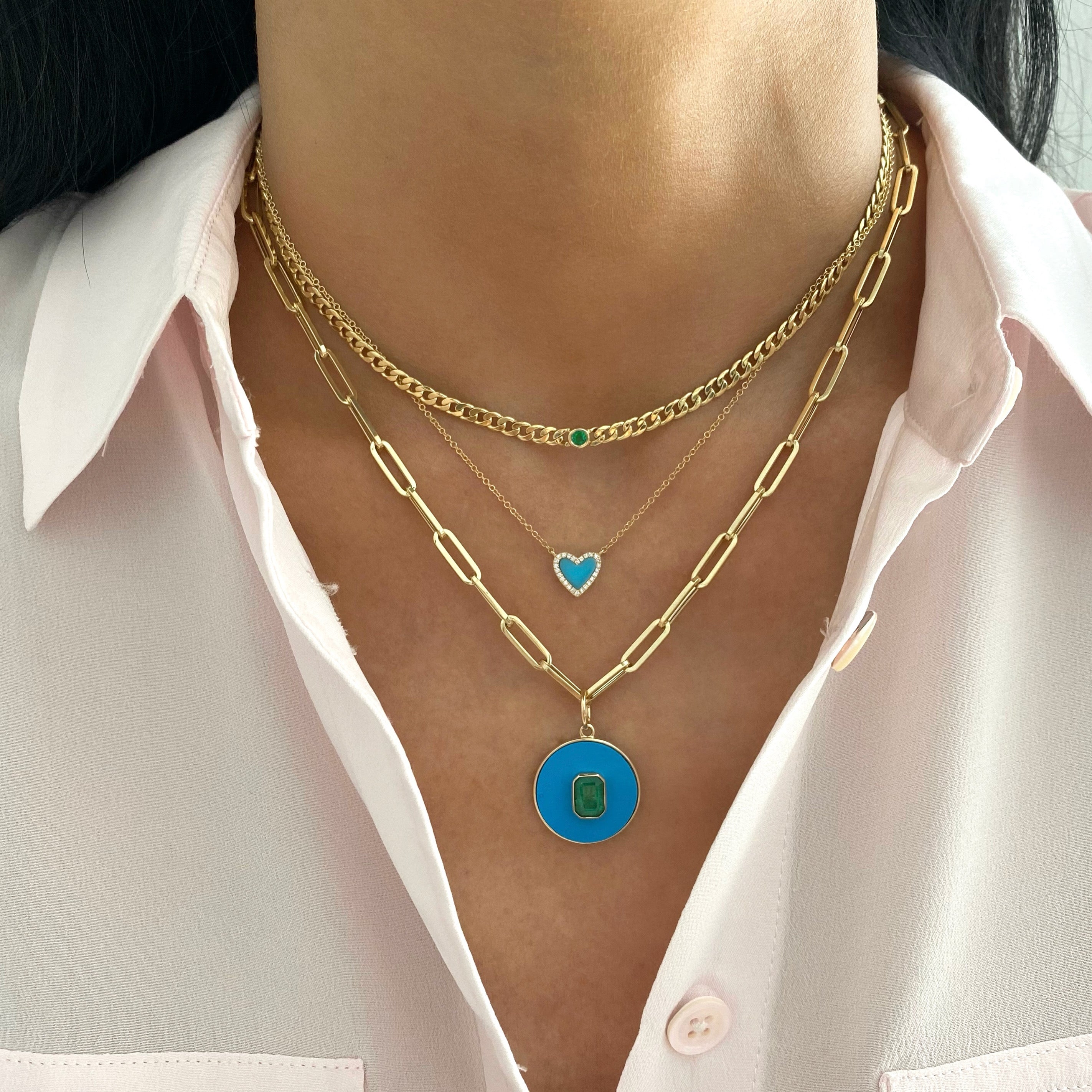 Medium 14K Gold Paper Clip Chain