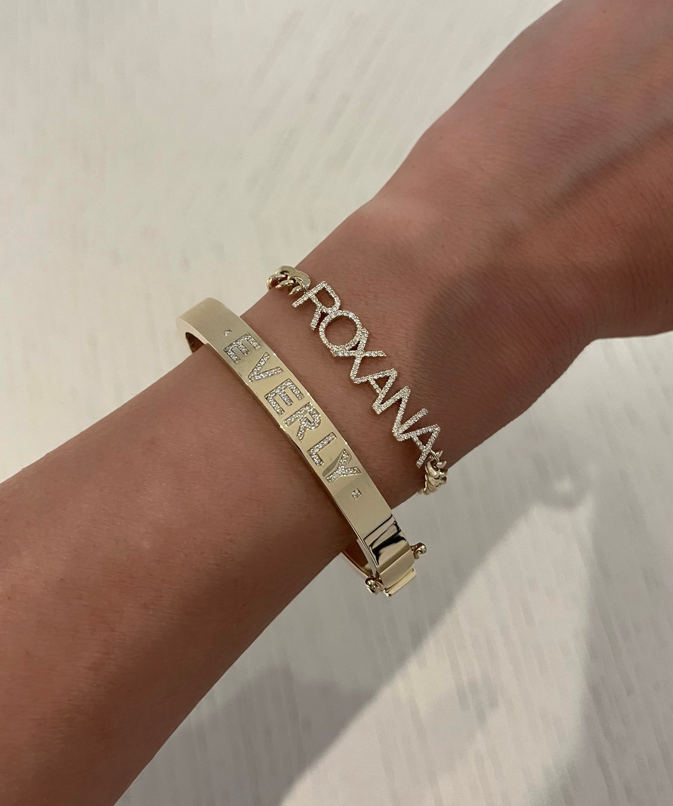 Diamond Personalized Bangle