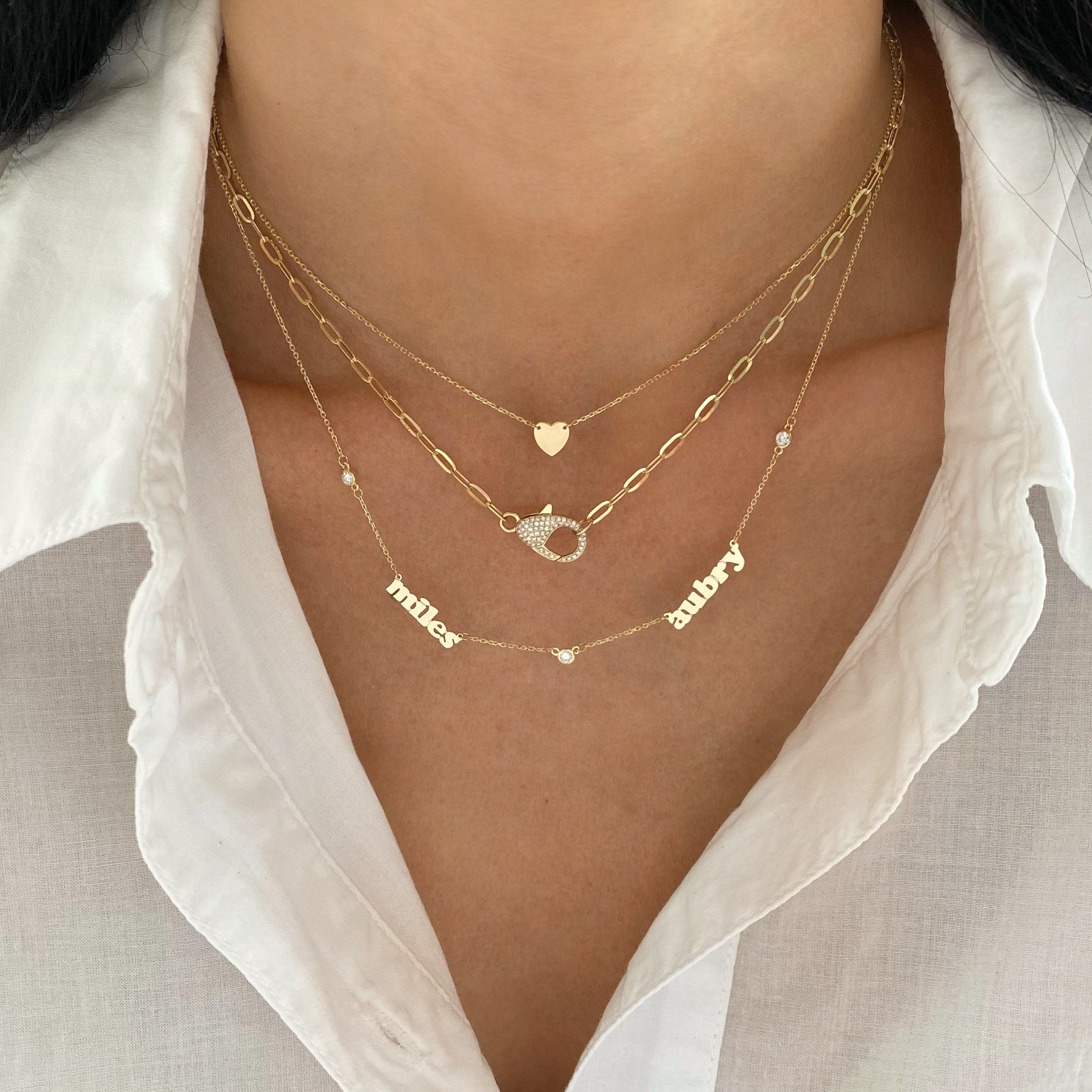 Mini Me Multi Name With Diamonds