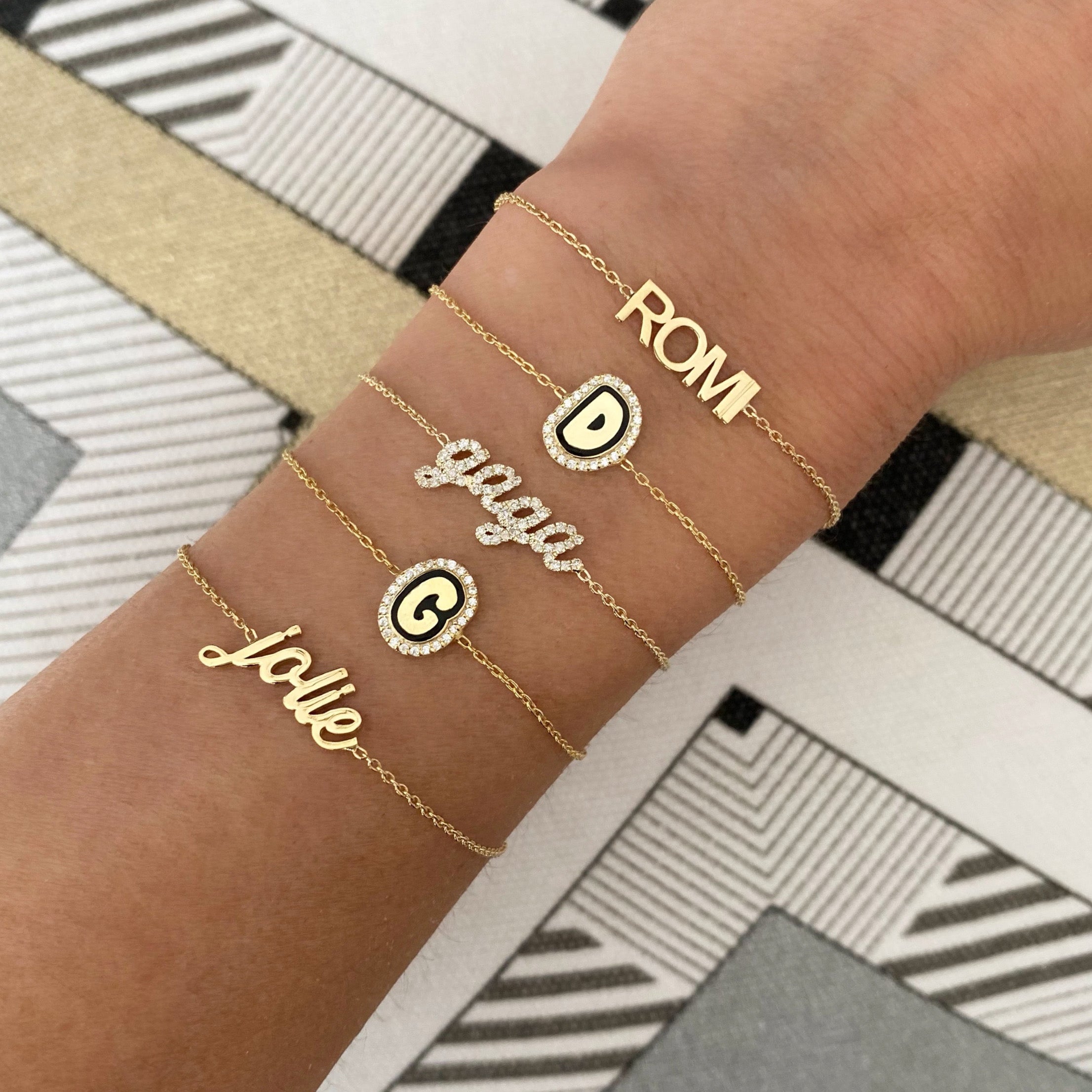 Block Name Bracelet