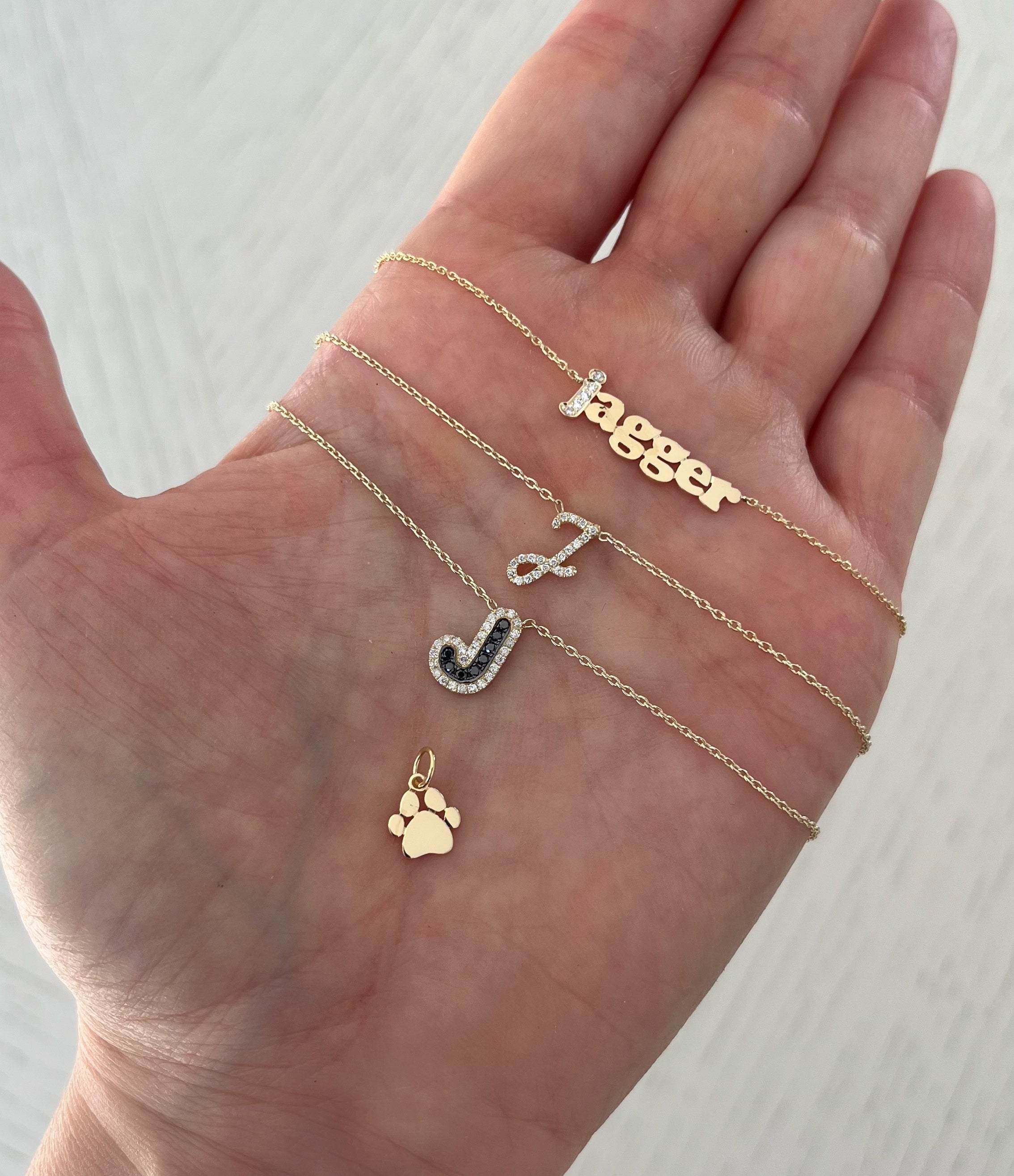 Uppercase Diamond Script Letter