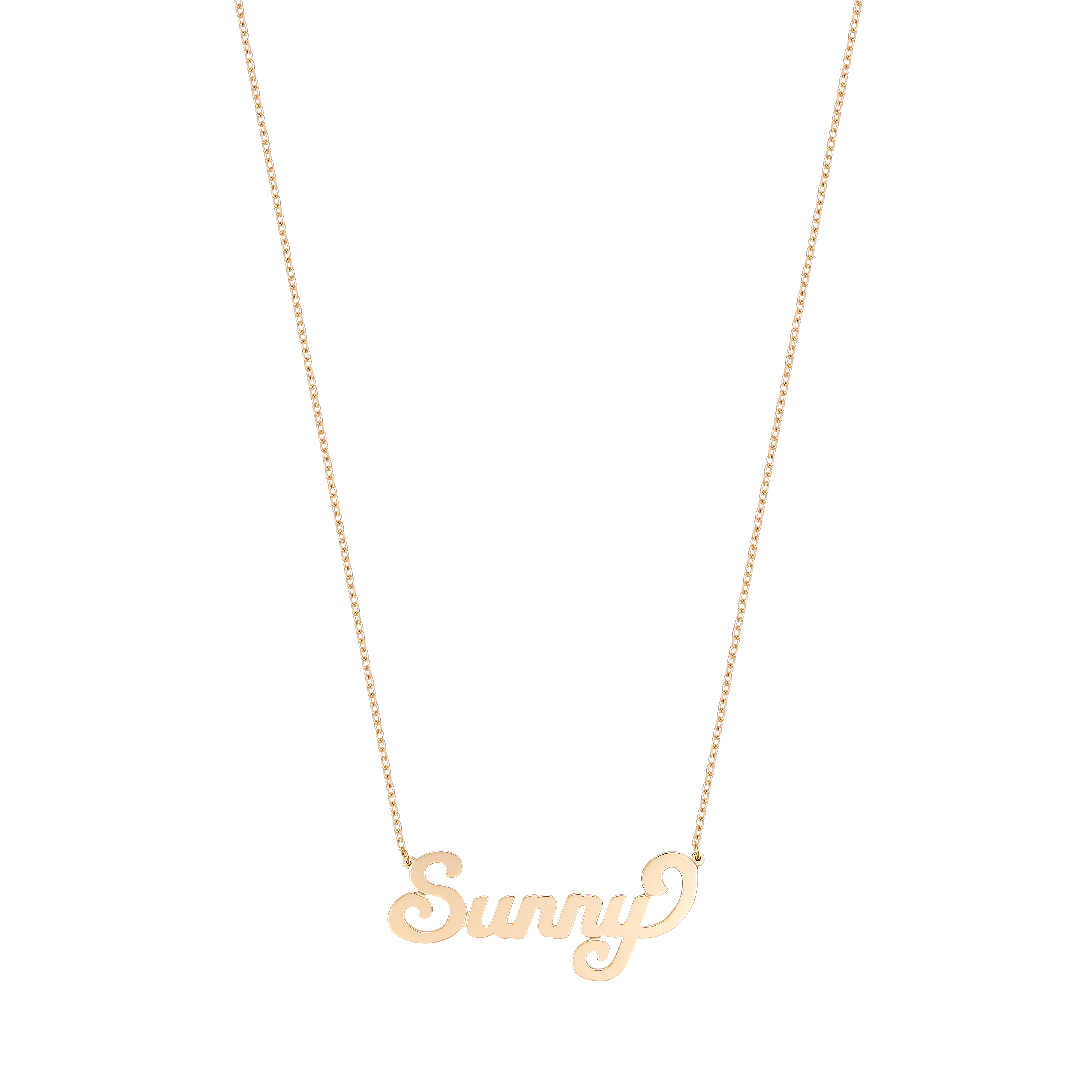 Large Script Name Necklace